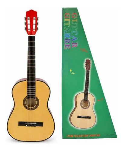 Guitarra Clásica Criolla 38 Pulgadas Madera 6 Cuerdas 97cm Natural