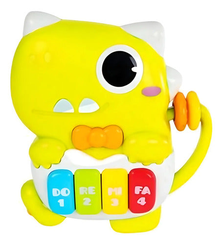 Juguete Interactivo Para Niños Piano Con Luz Y Sonido Niños Amarillo