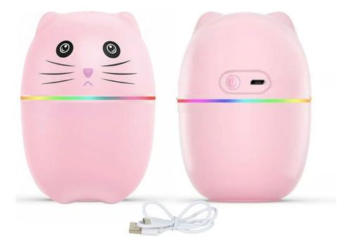 Difusor Humidificador De Aromas Ultrasonico Aromatizador Rosa