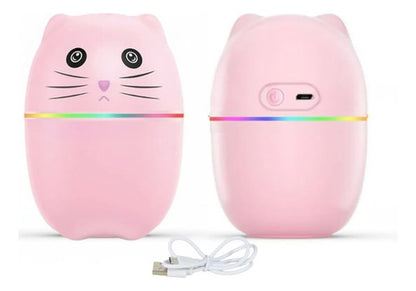 Difusor Humidificador De Aromas Ultrasonico Aromatizador Rosa
