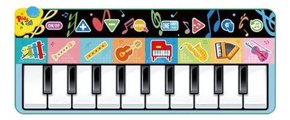 Alfombra Musical Infantil Piano Interactivo 150cm Plegable
