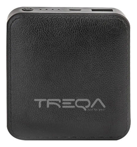 Power Bank Cargador Portatil Treqa 6000mah Usb 2.1a Celular Negro