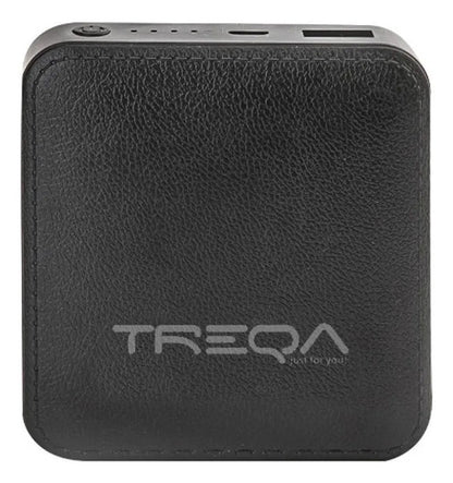 Power Bank Cargador Portatil Treqa 6000mah Usb 2.1a Celular Negro