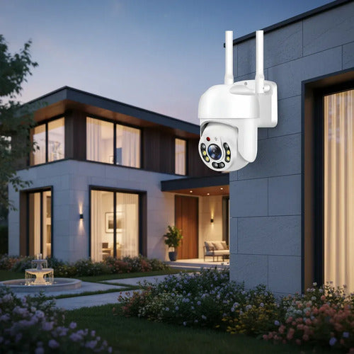 Camara De Seguridad Wifi Vision Nocturna Led 360 Domo 1080hd Blanco