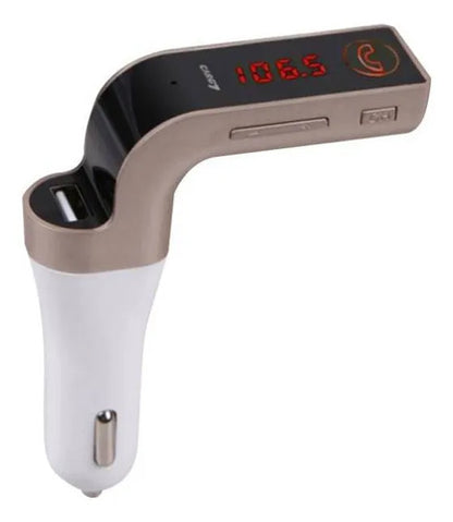 Transmisor Receptor Bluetooth Auto Fm Cargador Usb 12v 24v