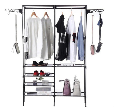 Perchero Organizador De Pie Estante Ropa Dormitorio Aleatorio