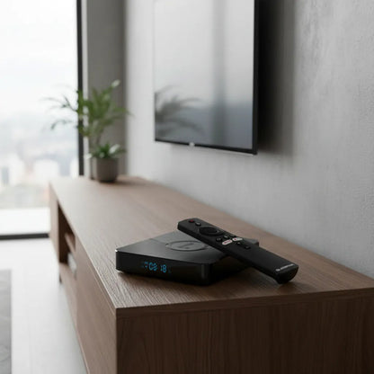 Tv Box Convertidor Smart Tv 4gb 32gb Rom Wifi Android Negro Estándar