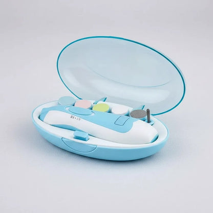 Lima Cortauñas Para Bebe Electrica Luz Led 6 Cabezal Estuche 2 Colores Según Stock