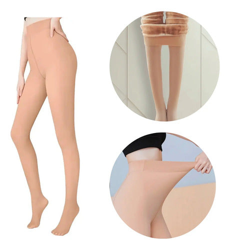 Medias Termicas Mujer Can Can Leggins Corderito Talle Unico