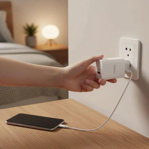 Cargador Rapido 38w Usb Cable 8 Pines Celular Ios Y Tipo C Aleatorio - 4 Colores