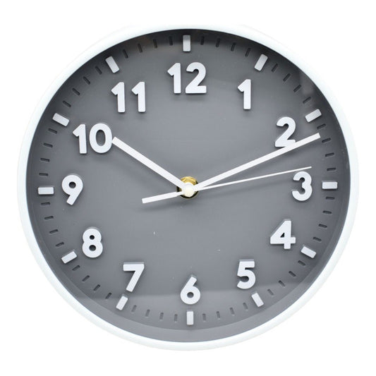 Reloj Para Pared De Plastico Redondo 19cm