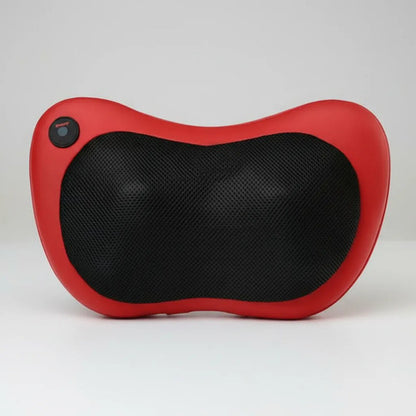 Masajeador Almohada Cervical Espalda Cuello Cintura Piernas Rojo