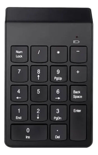 Teclado Pad Numerico Inalambrico Notebook Oficina Contable Negro