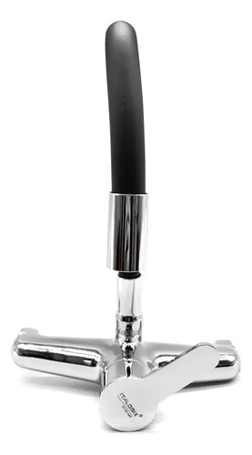 Grifo Monocomando 20cm Flexible Cocina Cromado Mesada Pared