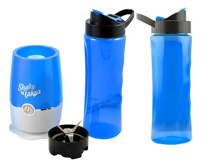 Licuadora Portatil Mixer Batidos Procesadora Juguera 2 Vasos Azul/verde