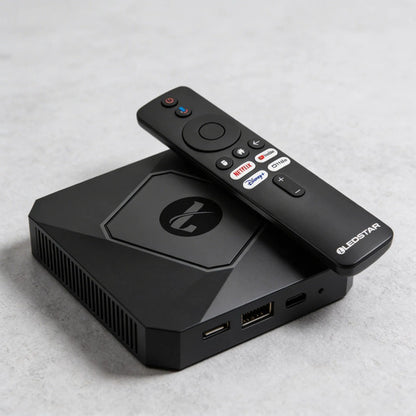 Tv Box Smart Android 14 Wifi Convertidor Inteligente 4-32 Gb Negro De Voz