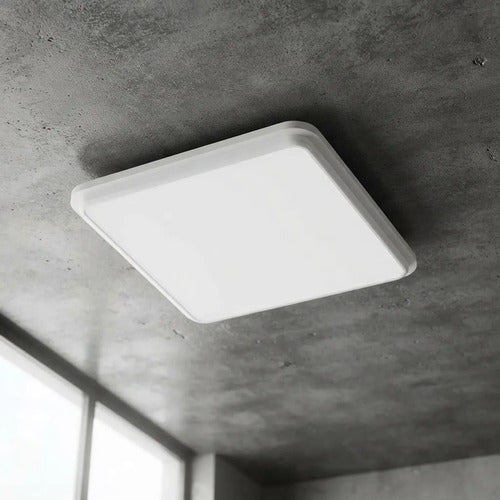 Panel Led Cuadrado 20w Luz Fría 7000k 22x22cm Blanco