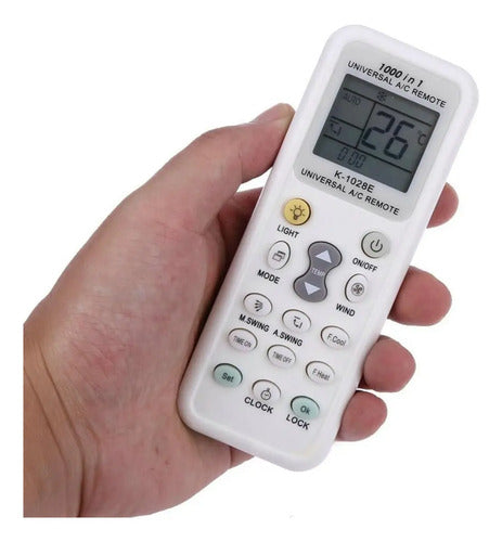 Control Remoto De Aire Acondicionado Universal Blanco