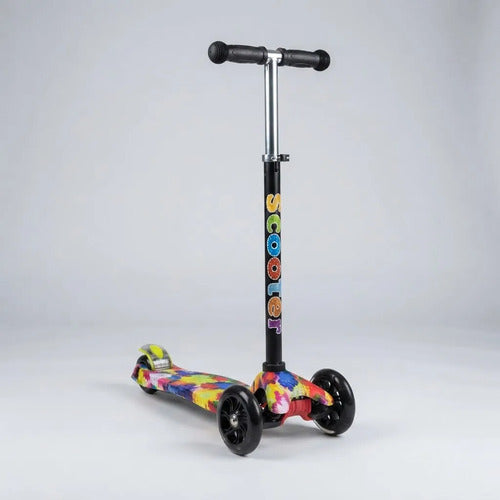Tripatín Scooter Con Luces, Colorido, Altura Regulable Aleatorio