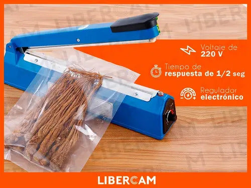 Selladora De Impulso Manual Spica 40 Cm Para Plástico Azul