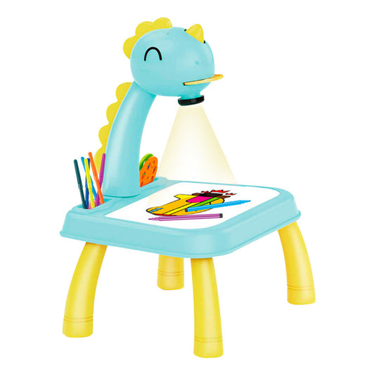 Mesa De Dibujo Infantil C/ Proyector Luz Música Y Accesorios