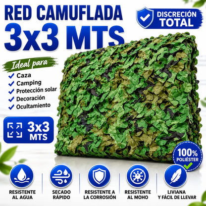 Lona Red Malla Sombra 3x3m Poliéster Toldo Jardin Camping