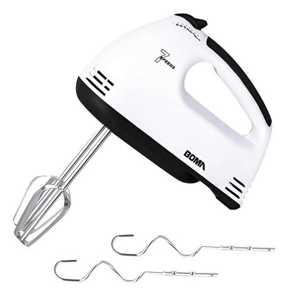 Batidora Electrica De Mano 7 Velocidades 260w Blanca Blanca