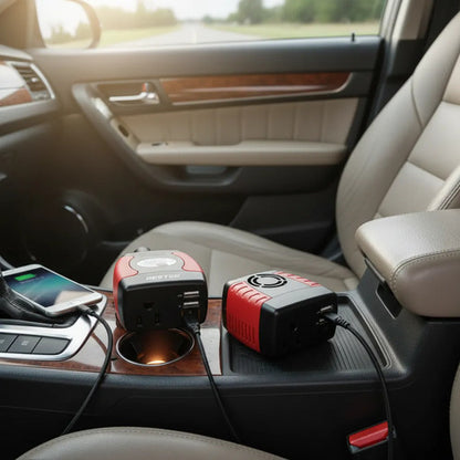 Convertidor Energía Auto Inversor Corriente 2 Usb Cargador