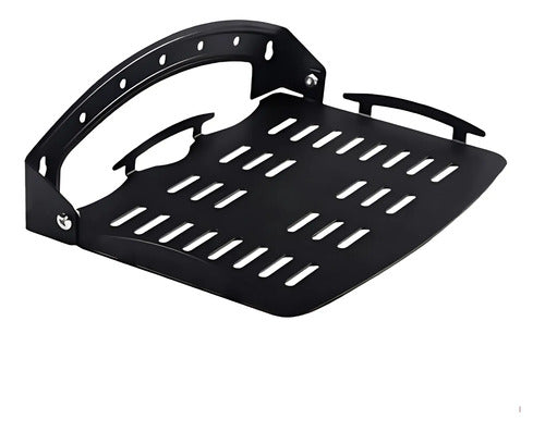 Soporte Para Canalera Tv Box Repisa Estante De Pared Negro