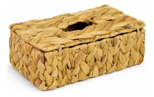 Servilletero/porta Servilletas Ratán Tejido Decorativo 24cm Amarillo
