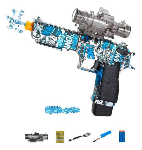 Pistola Hidrogel Infantil Recargable Dardos Blandos Juguete Aleatorio