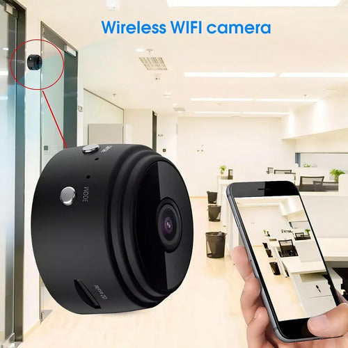 Camara De Seguridad Mini Camara A9 2mp Vision Nocturna Color Negro
