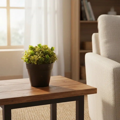 Maceta Planta Artificial Decorativa 15x6cm Diseño Surtido Aleatorio