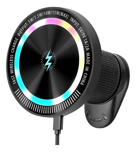 Cargador De Auto Inalambrico Magnetico 15w Para Ventilacion