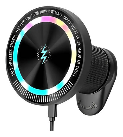 Cargador De Auto Inalambrico Magnetico 15w Para Ventilacion