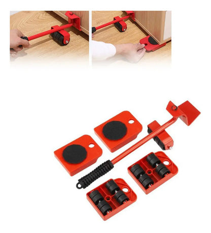 Base Movil Para Trasladar Electrodomesticos Muebles Ruedas Rojo