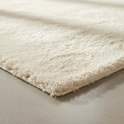 Alfombra Felpa Suave Base Gamuza Decorativa Afelpada 50x80cm 80 M 50 M Blanco
