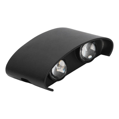 Set X2 Foco Pared Aplique Exterior Luminaria Bidireccional