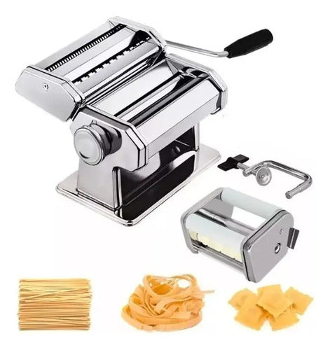Maquina Raviolera Fabrica Ravioles Pasta Laminadora Acero In Gris
