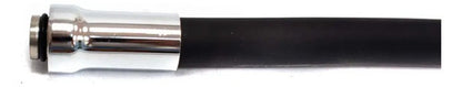Puntero Grifo Pico Para Monocomando Flexible Con Roseta Plateado Con Negro