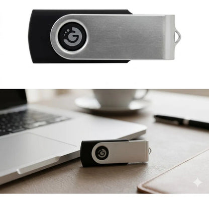 Pendrive Memoria Usb 8gb 3.0 Alta Velocidad Pc Mac Laptop Negro