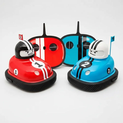 Set X2 Autos Chocadores Controles Remoto Recargables Luces Aleatorio