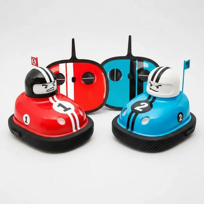 Set X2 Autos Chocadores Controles Remoto Recargables Luces Aleatorio