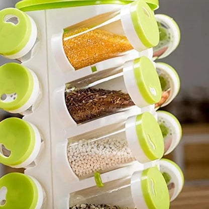 Especiero Condimentero Giratorio X16 Cocina De Plastico