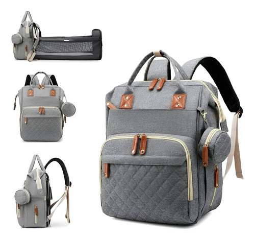 Mochila Maternal Convertible Con Cambiador