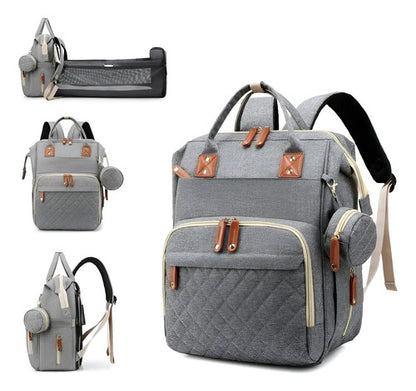 Mochila Maternal Convertible Con Cambiador