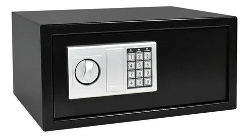 Cofre Caja Fuerte Seguridad Digital Electrónico Acero Llaves Negro