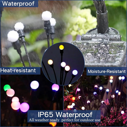 Set X8 Luces Solares Led Jardin Estaca Lampara Exterior Foco
