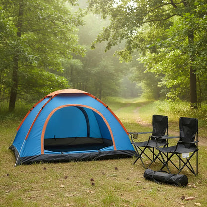 Carpa 6 Personas Iglu 220x250cm + 4 Sillas Plegables Camping Varios