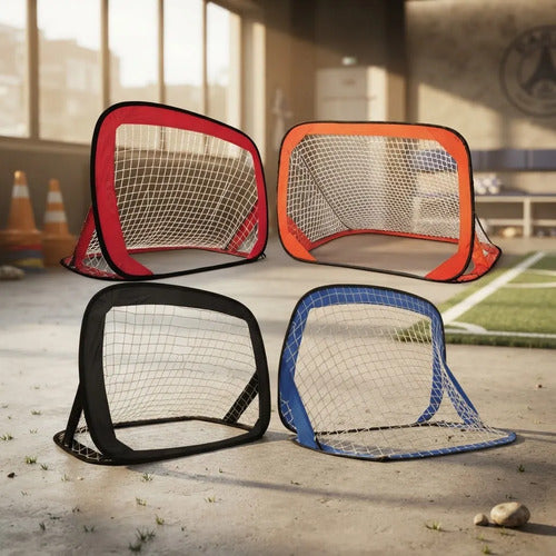 Arco De Fútbol Plegable Pop Up 120x85cm Bolsa Transporte Alearorio - 4 Colores